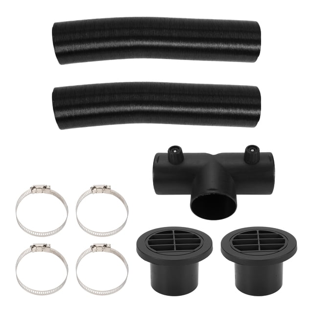 Kit de tubo de calefacción para automóviles Unique Bargains con cubierta de salida de aire redonda y conector de tubo en Y