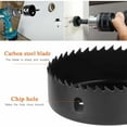 thumbnail image 3 of Professional Hole Saw Kit, High Carbon Steel Core Drills for Softwood Cutting &amp; Plastic Board Drilling,   Cutting Experience for Wide Application Scenarios Including, 3 of 4