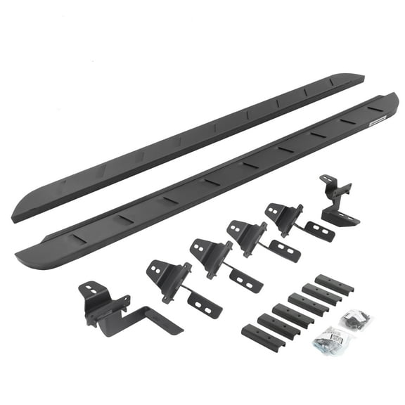 Go Rhino 63450568SPC RB10 Slim Line Running Boards with Mounting Brackets Kit For Jeep 18 Wrangler JK, Jeep 07-17 Wrangler Fits select: 2008,2015-2018 JEEP WRANGLER UNLIMITED