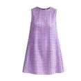 thumbnail image 7 of Byworldtasic Women's Sleeveless Gingham Mini Dress, Casual A-Line Swing Dress, Round Neck Summer Plaid Tank Dress, 7 of 7