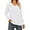 White, variant on V Neck Sweaters for Women Fall Lightweight Knit Pullover Sweater Side Slits Tops