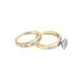 thumbnail image 3 of Diamond-Accent 10k Yellow & White Gold "Togetherness" Women's Bridal Set by Keepsake, 3 of 6