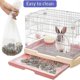 thumbnail image 5 of 50 Pcs Disposable Rabbit Cage Liner, Clear Plastic Bunny Cage Liner Bag Universal Toilet Film for Bunny Guinea, 5 of 5