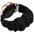 thumbnail image 4 of 22mm Scrunchie Watch Band Compatible with Samsung Galaxy Watch 3 45mm , Galaxy Watch (46mm) Bands, Elastic Stretch Fabric Replacement Bands Straps Wristbands for Gear S3 Frontier/ S3 Classic (Black), 4 of 11