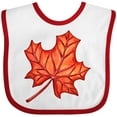 thumbnail image 3 of Inktastic Red Canadian Maple Leaf Boys or Girls Baby Bib, 3 of 4