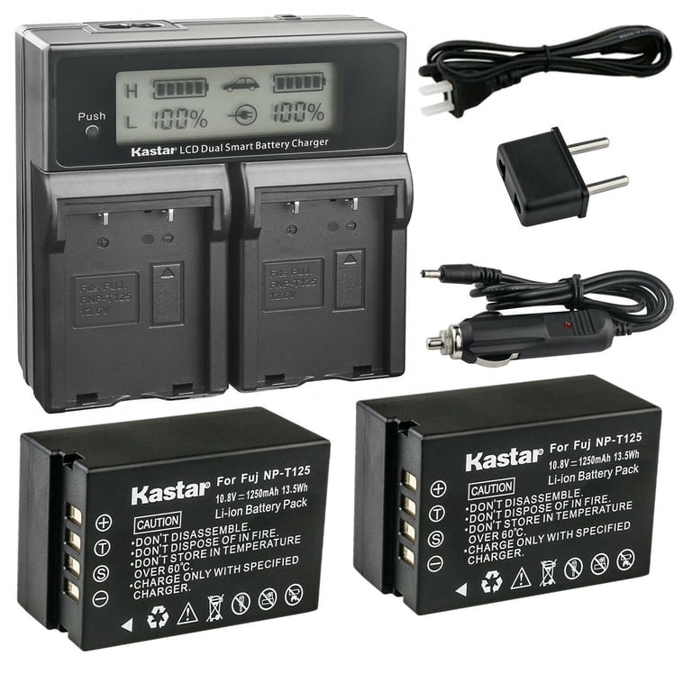 Kastar 2-Pack Battery and LCD Dual Fast Charger Compatible Kastar 2-Pack Battery and LCD Dual Fast Charger Compatible