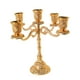 thumbnail image 3 of Candelabro retro para decoración de escritorio, ideal para bodas, fiestas, hogar y bar. 5 rama de oro, 3 of 6