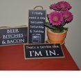thumbnail image 3 of Wood Sign That's a Terrible Idea I'm In Hanging Wall Decoration Funny Signs for Home Decor Humorous Office Signs 5x10, 3 of 5