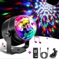 thumbnail image 1 of Disco Ball Led Party Lamp, Music-controlled Disco Light Effects, Disco Light With Usb Cable, 360 Rotatable Party Light With Remote Control, 1 of 4