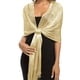 thumbnail image 1 of Sparkling Metallic Shawls Round Buckle Tassel Wraps Scarf For Evening Party Dresses Wedding Party, 1 of 5