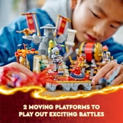 LEGO NINJAGO Tournament Battle Arena Playset with 6 Minifigures, Action Toy for Kids, Ninja Toy Building Set, Birthday Gift Idea for Boys and Girls Aged 7 and Up, 71818