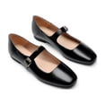 thumbnail image 2 of DREAM PAIRS Women's Mary Jane Flats Square Toe Comfortable Casual Slip On Dress Shoes Ballet Flats with Buckle Strap, 2 of 6