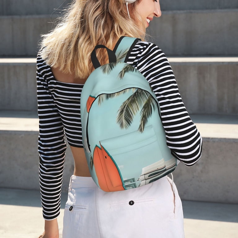 Canvas everyday beach backpack Wholesale Canvas Backpacks - Durable 100% Cotton  main image 4