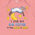thumbnail image 4 of Inktastic I Love my Big Sister to the Moon and Back Cute Sheep Boys or Girls Baby Bodysuit, 4 of 5