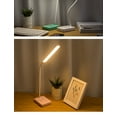 thumbnail image 4 of Lámpara de escritorio LED rosa, inalámbrica, recargable por USB, batería de 1200 mAh, control táctil, 3 colores, brillo ajustable, portátil para niños, lectura, estudio y lectura., 4 of 5