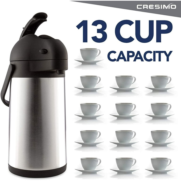 CRESIMO 101 Oz Thermal Coffee Dispenser - Insulated Coffee Airpot with  Coffee Air Pump - 12 Hou - Coffee Makers & Espresso Machines, Facebook  Marketplace