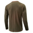 thumbnail image 5 of Biekopu Men's Henley Shirts Casual Long Sleeve Contrast Stitch Button T-Shirts Basic Lightweight Fall Tops, 5 of 7