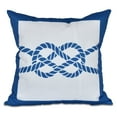 thumbnail image 2 of Simply Daisy 16" x 16" Nautical Knot Geometric Print Pillow, 2 of 2
