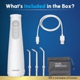 thumbnail image 5 of Waterpik Cordless Gem 5100 Water Flosser, 2 Settings, 3 Tips, ADA Accepted, White, 5 of 17