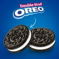 thumbnail image 2 of OREO Double Stuf Chocolate Sandwich Cookies, Family Size, 18.71 oz (Pack of 8), 2 of 9