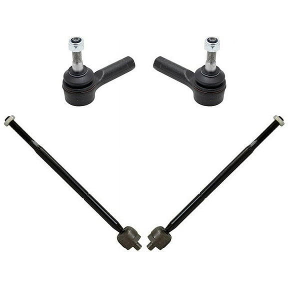 Front Tie Rod End Set 4 Piece - Compatible with 2013 - 2018 Buick Encore 2014 2015 2016 2017
