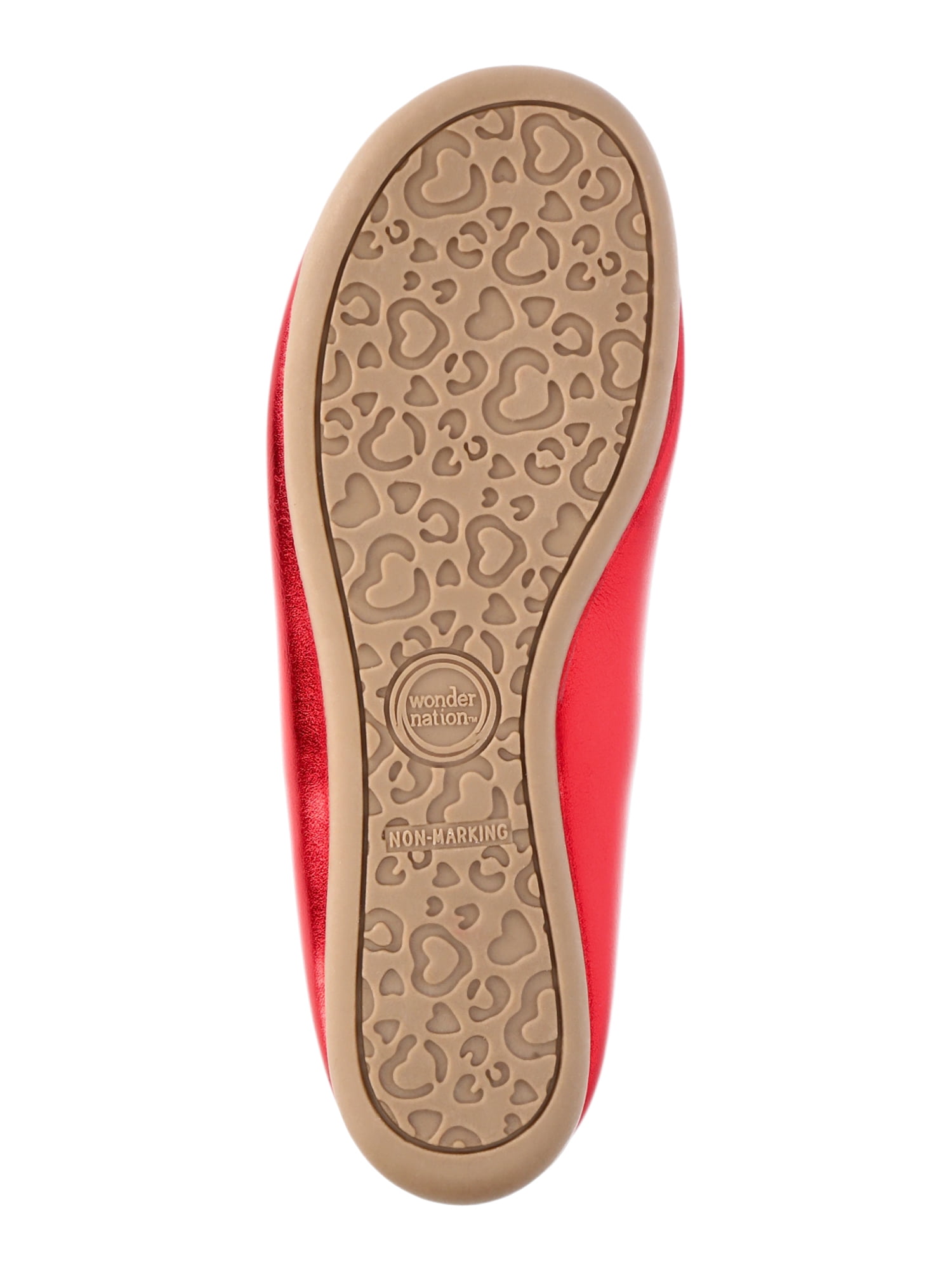 Wonder Nation Girls Bow Ballet Flats
