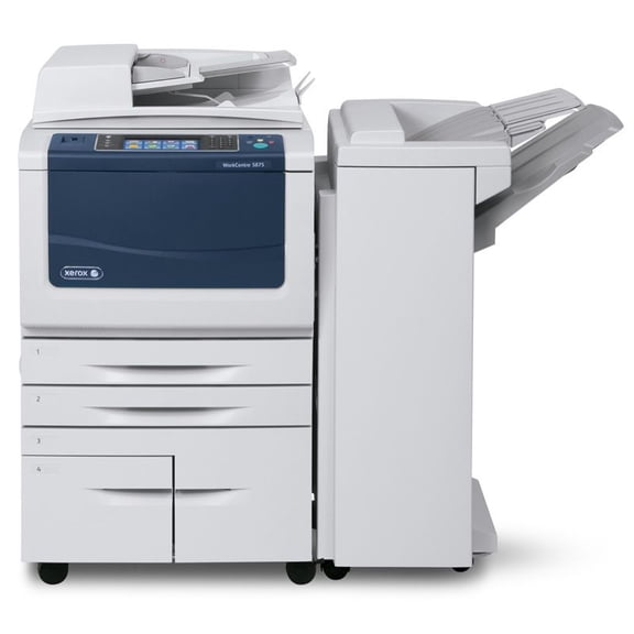 Restored Xerox WorkCentre 5890 Tabloid-Size Mono Laser Multifunction Copier – 90ppm, Copy, Print, Scan, 2 Trays, High-Capacity Tandem Tray, Stand