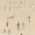 thumbnail image 2 of Caroline, Emma 26x26 Black Ornate Wood Framed with Double Matting Museum Art Print Titled - Beach Goer III, 2 of 4