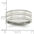 thumbnail image 4 of 925 Sterling Silver 8mm Polished Fancy Band Ring Size 11, 4 of 7