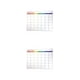 thumbnail image 1 of Matsuzay Sala de estar Dormitorio Frigorífico Horario Etiqueta Oficina Desmontable Reutilizable Mensaje Tablero Planificador Pizarra blanca Tableros de Mensual 2piezas, 1 of 5