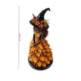 thumbnail image 3 of Resin Floral Witch Figurine, 7.1 inch Nature-Inspired Fall Halloween Statue for Tabletop, Mantel, Shelf, Entryway, Party Display and Seasonal Home Decoration, D, 3 of 7