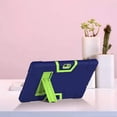 thumbnail image 4 of SOATUTO for HAOVM S30 / for Vankyo s30 Tablet Case Heavy Duty Armor Shockproof Rugged Hard Back Cover Built in Stand for HAOVM MediaPad S30 10.1 inch for Vankyo MatrixPad S30 10.1 Inch - Navy+Green, 4 of 5