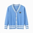 thumbnail image 5 of Gibobby Sweater Little Girls Boys Cardigan Sweater 0-12 Months 2t 3t 4t Toddler Cute Bow Front Long Sleeve Knit Print Sweater Tops(3-4 Years,Sky Blue), 5 of 5