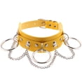 thumbnail image 1 of Qarigey Harajuku Chocker Sexy Lock Key Remaches Black Goth Punk Chokers Gothic Gargantilla Collar para mujeres Hip Hop Cosplay Ropa, zapatos y accesorios Miscelánea amarillo, 1 of 6