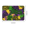 thumbnail image 3 of Disketp Mardi Gras7 Mat For Front Door Outside - Doormat Outdoor Entrance - Welcome Mats Outdoor,Outside Entry And Outdoor Entrance 16''X24'', 3 of 9