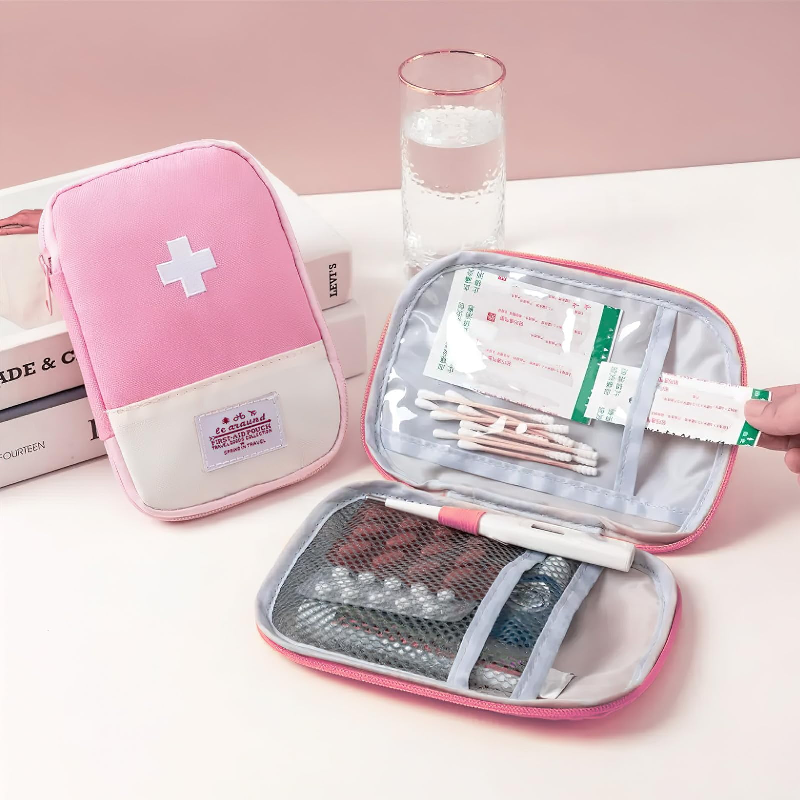 GIRACOA 3-Piece Travel First Aid Kit Bags, Portable Medical Storage Organizer for Camping, Hiking, Home, and Emergency Use