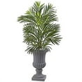 thumbnail image 1 of Nearly Natural 5954 Areca Palmier avec Urne Gris Résistant UV&44; Vert, 1 of 1