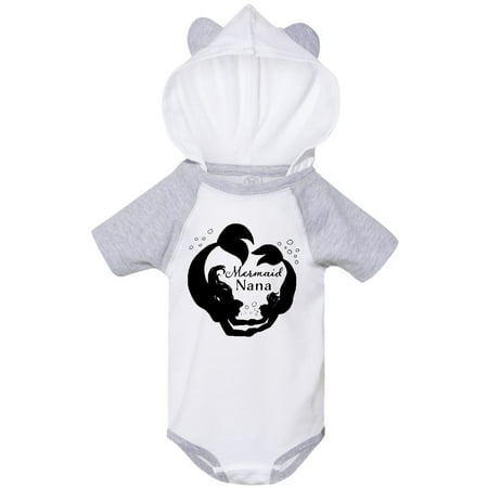 

Inktastic Mermaid Nana-Swimming Mermaids Gift Baby Boy or Baby Girl Bodysuit