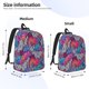 thumbnail image 2 of Disketp Tropical Leaves Mochila de Lona Estampada, Mochila Escolar de Viaje Ligera para Estudiantes y Portátil-Small, 2 of 5