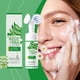 thumbnail image 1 of Espuma limpiadora de aloe vera, reduce arrugas, crema limpiadora iluminadora, cuidado suave, aclara manchas, limpiador facial nutritivo, 100 ml., 1 of 9