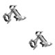 thumbnail image 2 of Wosthever Abrazadera para manillar de bicicleta de carretera, soporte para teléfono inteligente, soporte de aleación de aluminio para motocicleta, Plata 360 grados giratorio 2piezas Wosthever CBP209773, 2 of 6