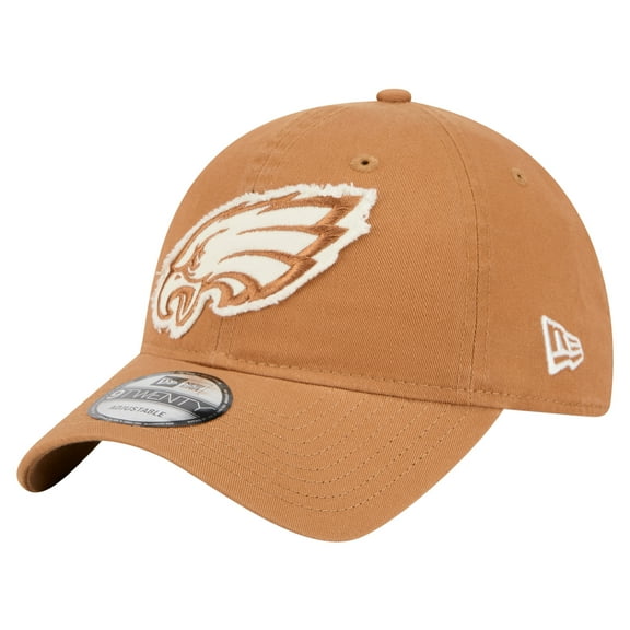 Men's New Era Brown Philadelphia Eagles  Stamp 9TWENTY Adjustable Hat