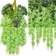 thumbnail image 4 of Babibeauty 6 Pack 3.6 Feet Artificial Fake Wisteria Vine Ratta Hanging Garland Silk Flowers String Home Party Wedding Decor (Green), 4 of 8