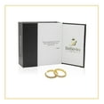 thumbnail image 2 of BEBERLINI Women CZ Huggie Hoop Earrings 14K Gold Plated Stainless Steel Jewelry Gift 3.5mm, 2 of 7