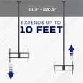 thumbnail image 5 of VIVO Extending Large Ceiling TV Mount for 50 to 100 inch Screens, 10ft Pole, 5 of 8