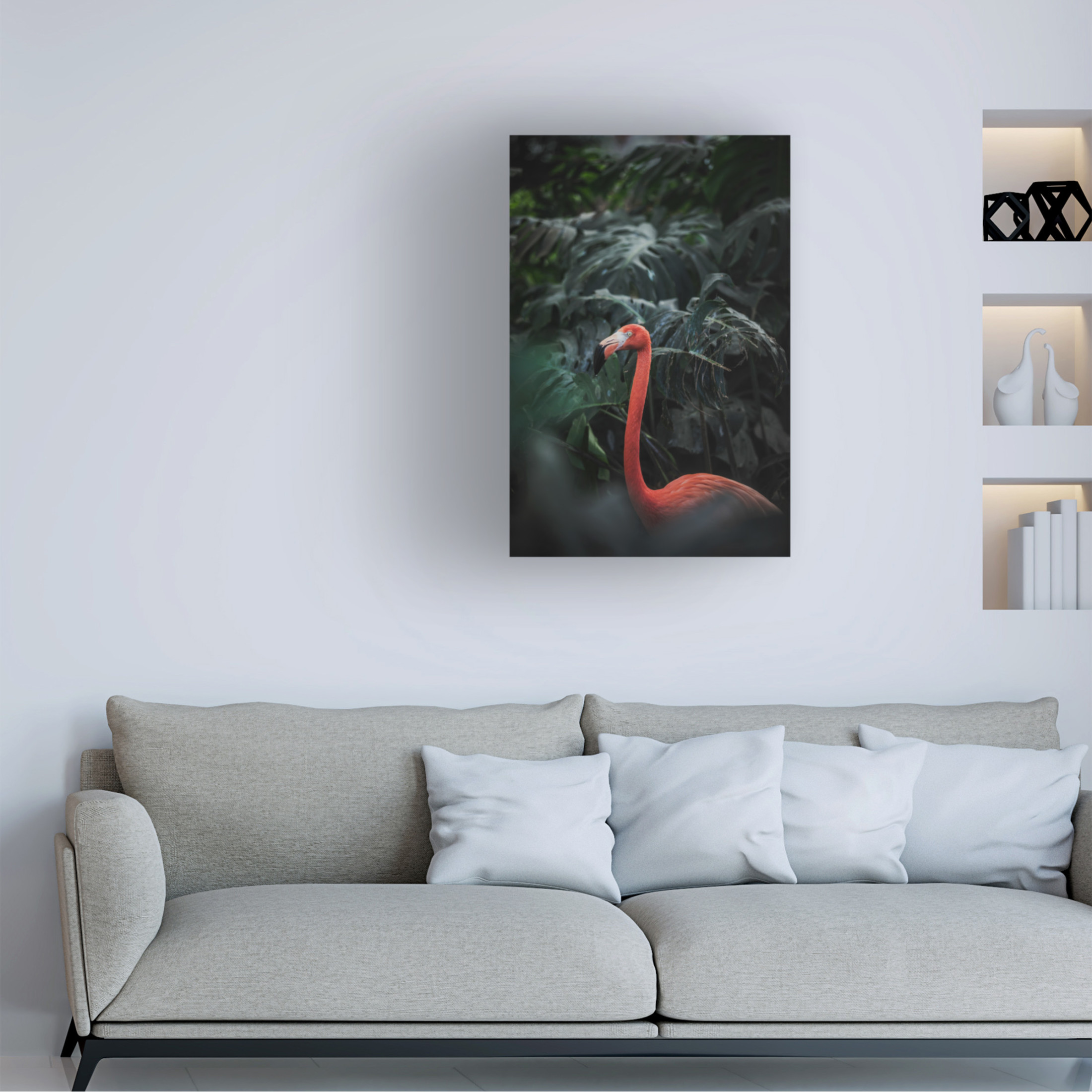 Trademark Fine Art Dayvee Flamingo Canvas Wall Art