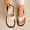 Beige, variant on YOUYEDIAN Womens Sandals Summer Beach Shoes 2026 Wide Non Slip Slip on Slippers Comfortable Open Toe Orthopedic Sandals (White)