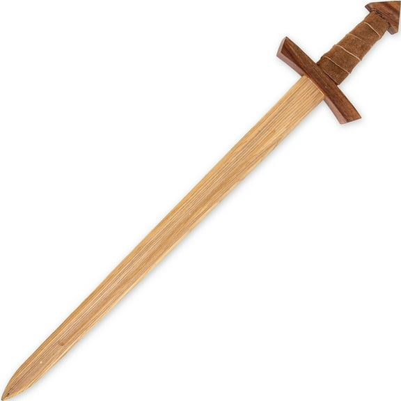 Armory Steamed Beech Wood Replica Arming Sword | 34.25" Practice Sword with Leather Wrapped Handle