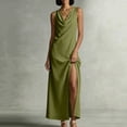 thumbnail image 6 of Iyufng Maxi Dresses for Women Summer Loose Fitting Cowl Neck, 6 of 7