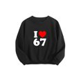 thumbnail image 4 of 67 Hoodie OdeJous 6 7 Meme Six Seven Sweatshirt Ice Cream Drip Long Sleeve Oversized Casual Fashion Graphic Pullover Tops 120cm, 4 of 5
